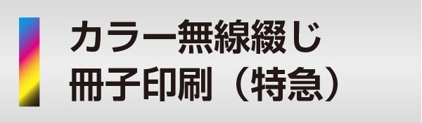 カラー無線綴じ冊子印刷（特急）